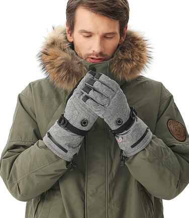 Рукавички з підігрівом модель Snow S/M Grey