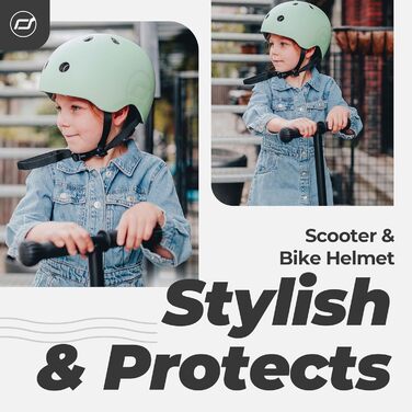 Дитячий шолом Scoot and Ride з регульованими ремінцями, матовим покриттям, LED-підсвіткою та флісовою підкладкою, розміри S/M