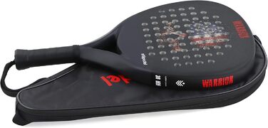 Ракетка Warrior Carbon Padel, 3 K, ромбоподібна форма, з сумкою