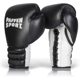 Боксерські рукавички Paffen Sport PRO LACE зі шнурівкою, натуральна шкіра, для тренувань і спарингів у боксі та єдиноборствах