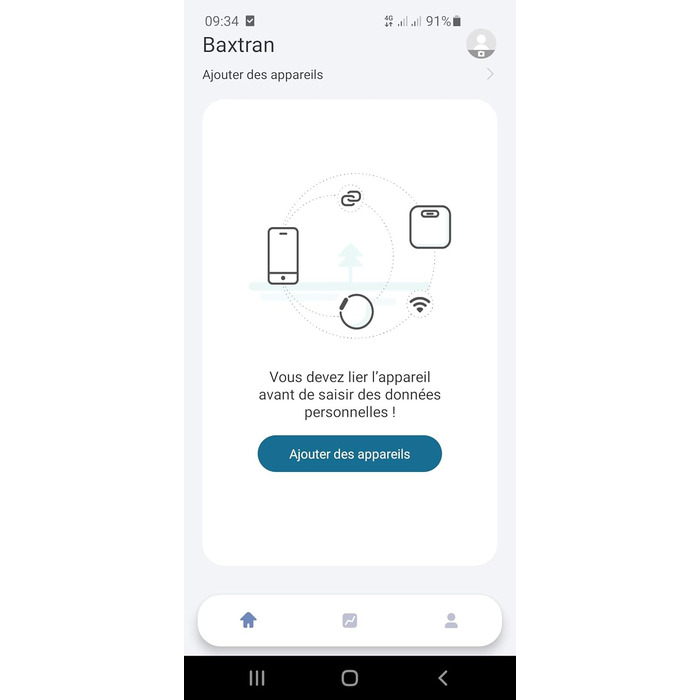 Цифрова вага для людей BAXTRAN з Bluetooth, аналізом жиру та додатком, смарт-вага, стильний дизайн, міцна електронна вага