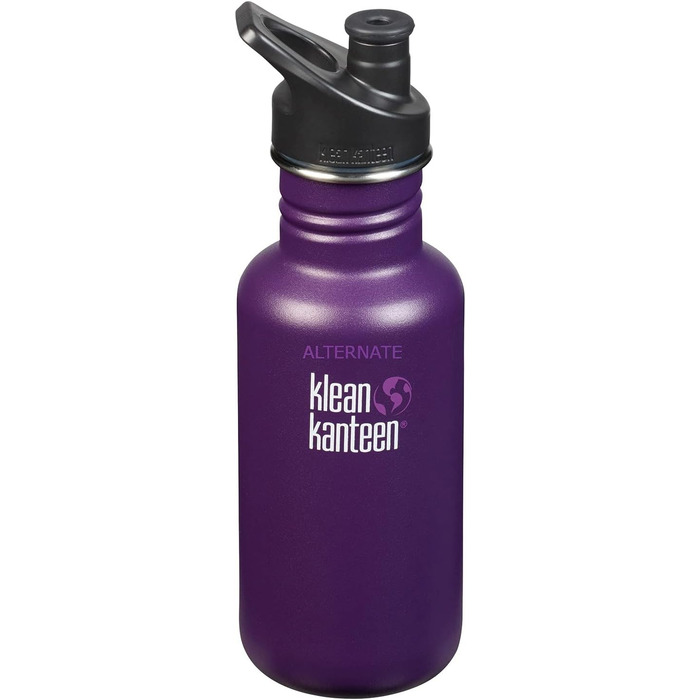 Пляшка для води Klean Kanteen Classic Зимова слива (матова) зі спортивним ковпачком 3.0 532мл