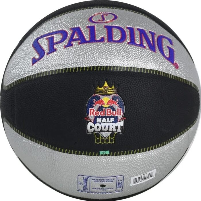 Баскетбольний м'яч TF Spalding (розмір 6, чорний/сріблястий)