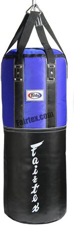 Мішок з піском Fairtex HB3, шкіряний, чорно-синій, для важкого удару