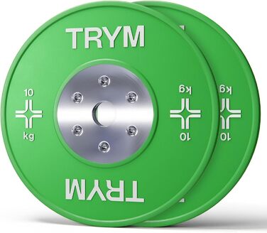 Пластини Trym 50мм, гума, 10-25кг, комплект, вибір кольору, 20 кг (2x10 кг)