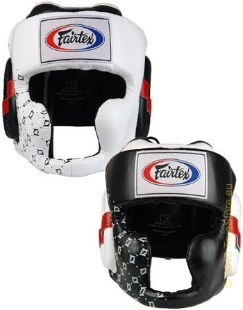 Захист голови Fairtex Spuer Sparring HG10, білий/чорний, M