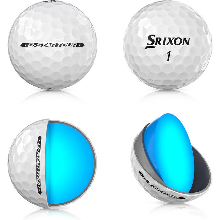 М'ячі для гольфу Srixon Q-Star Tour 5 2024 м'яке відчуття (12 шт.)