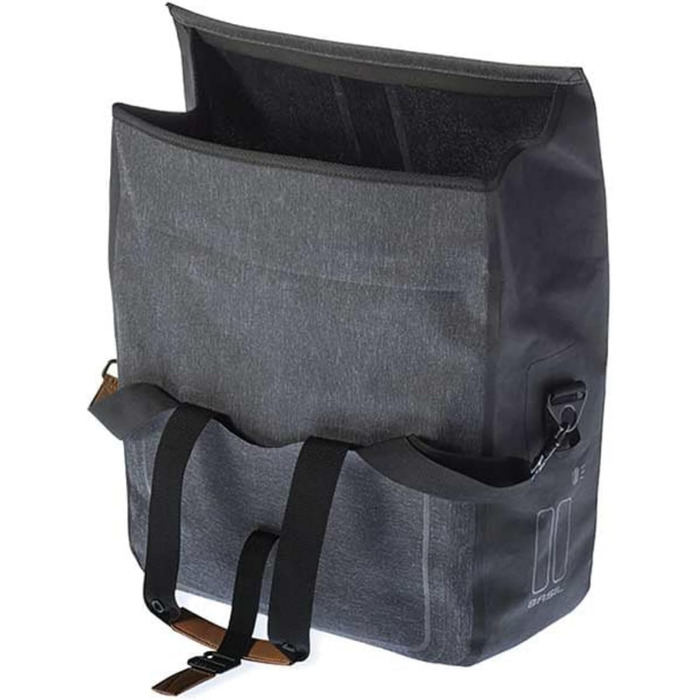 Велосумка Basil Urban Dry Business, унісекс, водонепроникна, для дорослих, 37x15x38 см, сірий