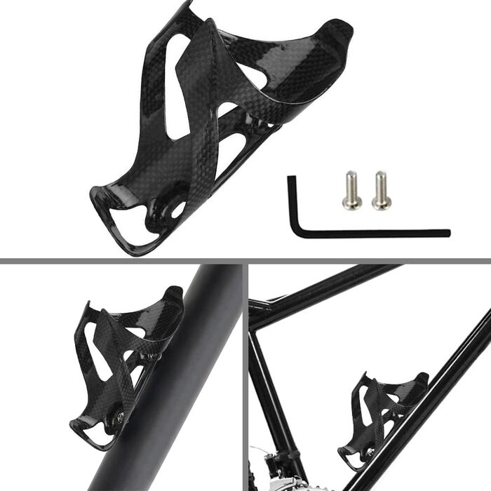 Велосипед Lixada Carbon Bottle Cage, 3K UD, для пляшок 70-74мм, 2шт.