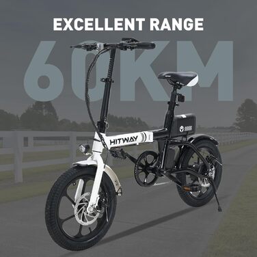 Електровелосипед HITWAY 16 E-Bike 250W, запас ходу 25-60 км, до 25 км/год