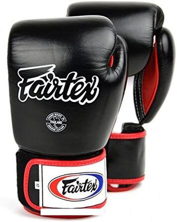 Боксерські рукавички Fairtex BGV1 чорні, шкіряні 12 унцій для ММА