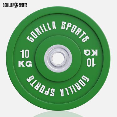 Накладки на бампер GORILLA SPORTS - 50мм, чавун, гума, 10 кг