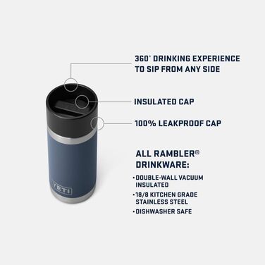 Термос-фляга YETI Rambler з кришкою HotShot, лаймова, 354 мл