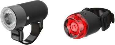 Світло для велосипеда Knog Plug LED: передня або задня фара, StVZO, чорний, червоний, сірий