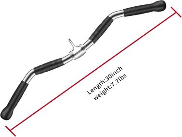 Насадки для тяги Lat Pulldown Combo, аксесуари для тренажерів з грифом для тяги і біцепса, сумісні з більшістю фітнес-станцій, з міцної сталі