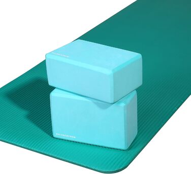 Набір 'BalanceFrom GoYoga з 2 блоків для йоги високої щільності, 9''x6''x4' кожен найновіша версія зелений