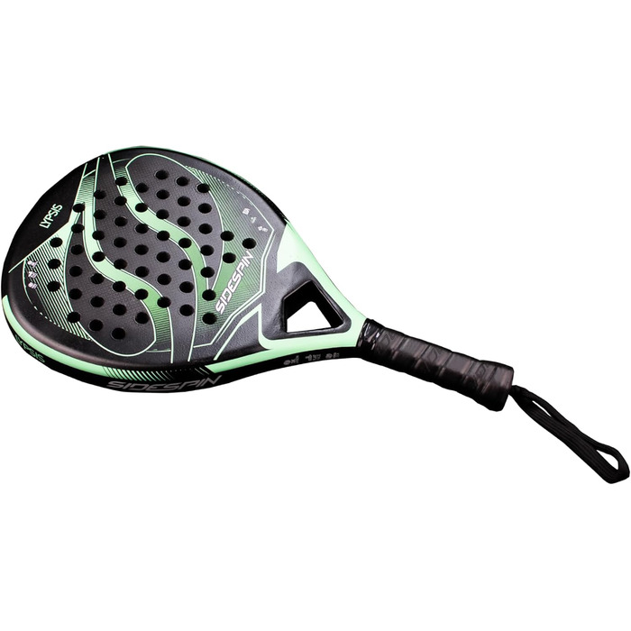 Ракетка SideSpin SS LYPSIS 3K Carbon Padel, унісекс, чорна/зелена