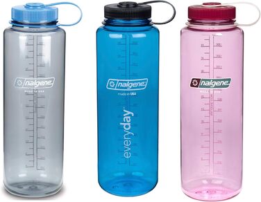 Пляшка Nalgene 'Everyday' 1,5 л, широке горло, кольорова, 3 шт.