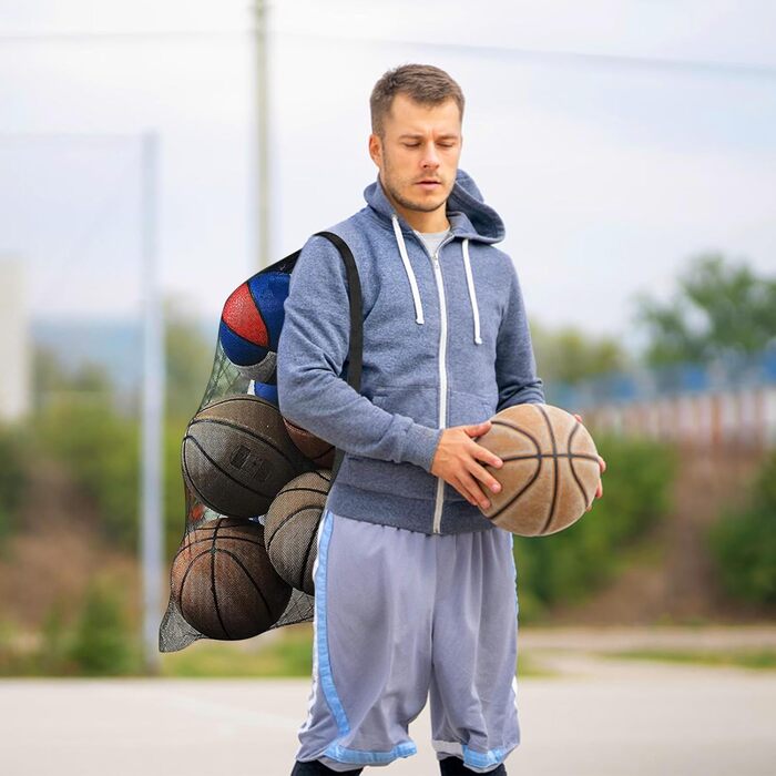 Велика сумка для м'яча hongmo Ball Net - вміщує 10-15 м'ячів, водонепроникна, зі шнурком для футбольних тренувань і спортивного інвентарю