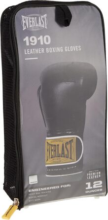 Боксерські рукавички Everlast 1910 Класичні чорні 16 унцій