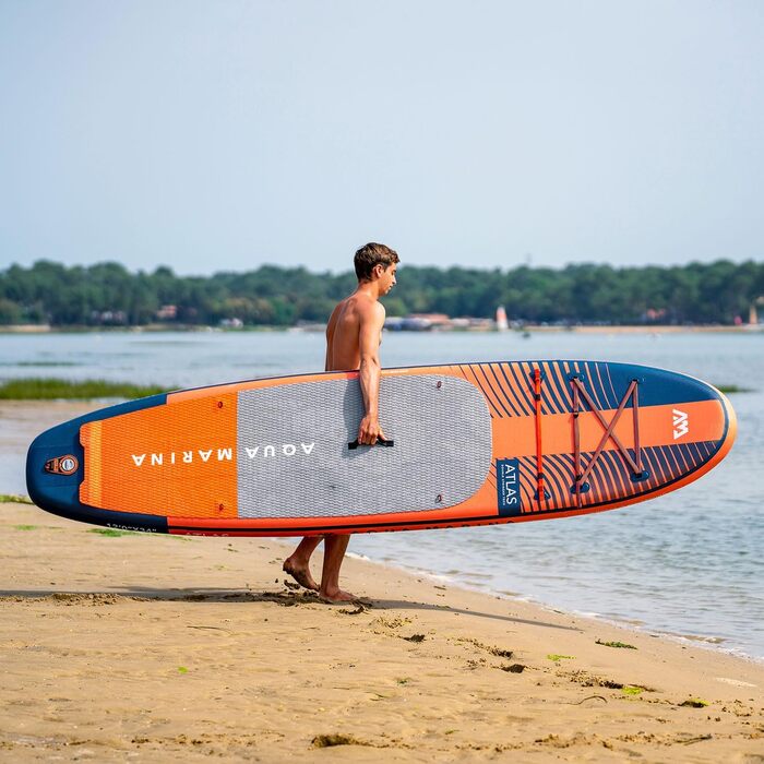 Набір SUP дошок Aqua Marina Atlas 366x86x15см з сидінням червоний