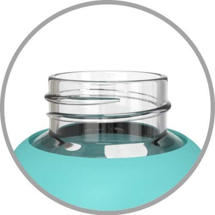 Be-Active скляна пляшка для води, боросилікатне скло, BPA-free, з силіконовим чохлом, 550 мл / 1000 мл
