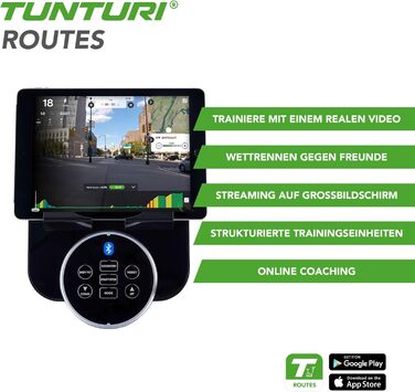 Велотренажер Tunturi FitCycle 50i/70i з LCD монітором Ергометр з додатком (Tunturi Routes & Zwift) Велосипед для домашнього тренажера на 32 кроки, датчик серцевого ритму, вантажопідйомність 150 кг (Tunturi Fitcycle 50i)