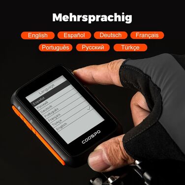 Велокомп'ютер COOSPO BC200 GPS, Bluetooth 5.0 ANT, 2.4