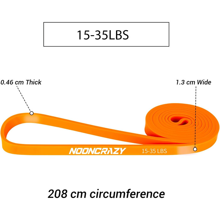 Стрічки опору, різні рівні Стрічки опору з дверними анкерами та ручками, Фітнес-стрічки для силових тренувань, тренувань, фізіотерапії, йоги для чоловіків і жінок (помаранчевий)