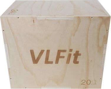 Пліо-коробка VLFit 3в1 для крос-тренувань - 60/50/40см або 45/35/30см