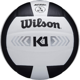 Волейбольний м'яч Wilson K1 Silver (чорний / білий)