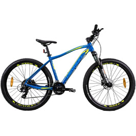 Гірський велосипед Devron Riddle RM0.7 для чоловіків - сплав Hardtail, 27,5 дюймів, Shimano 3x7, гідравлічне дискове гальмо, універсальний MTB для пригод Blue L