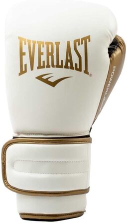 Рукавички Everlast Powerlock2 білі/золоті 12 унцій для тренувань