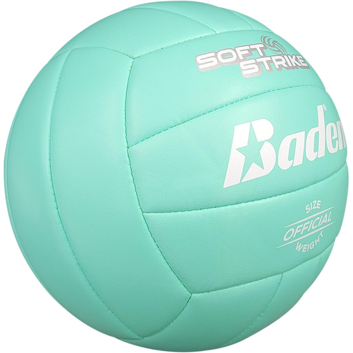 Волейбольний м'яч Baden Soft Strike штучна шкіра, бірюзовий