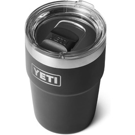 Кружка YETI Rambler з кришкою Magslider, чорна, 16 унцій (475 мл)