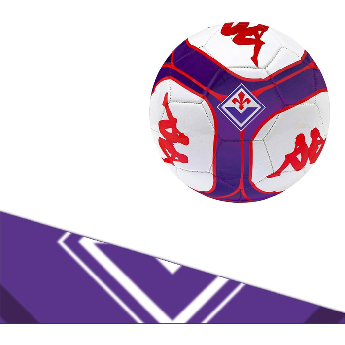 Офіційний футбольний м'яч Kappa Fiorentina, фіолетовий з червоним логотипом