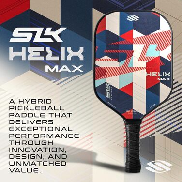 Patriot 2024 SLK Helix Pro Pickleball Paddle, гібрид карбон/скловолокно