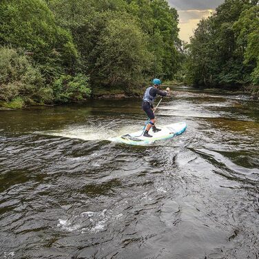 Набір AZTRON Sirius River 9'6 iSUP для білої води, річок, струмків, хвиль, дошка для веслування стоячи, надувна дошка для веслування стоячи, об'єм 325 л