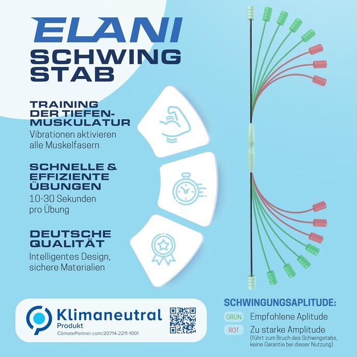 Гойдалка ELANI Climate Neutral - регульований опір, ручка (м'ятно-зелений)