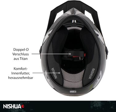 Мотоциклетний шолом Enduro Carbon Evo, ECE сертифікований, ударостійкий, легкий, вентиляція, чорний карбон, розміри S-XL