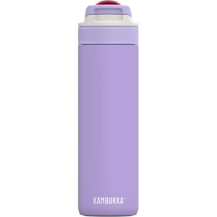 Термобутилка Kambukka Lagoon Digital Lavender 600 мл з нержавіючої сталі, ізольована, з трубочкою, герметична