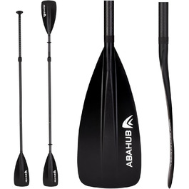 Весло Carbon SUP/Kayak, регульоване, легке, чорне-2в1