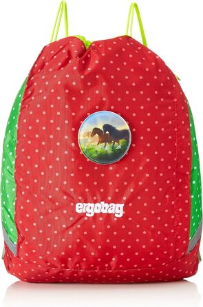 Дитяча спортивна сумка ERGOBAG Horse LovBear, 44 см, 21 л, Red Dots