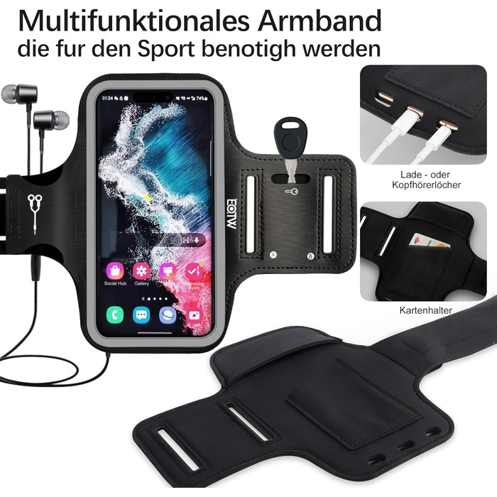 Пов'язка з сумкою Airpods Bag для iPhone/Galaxy/Pixel (6.2'-6.8')