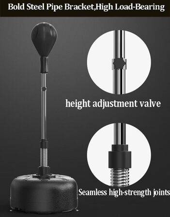 Боксерські груші LSQXSS, надміцні з підставкою, регулюються по висоті