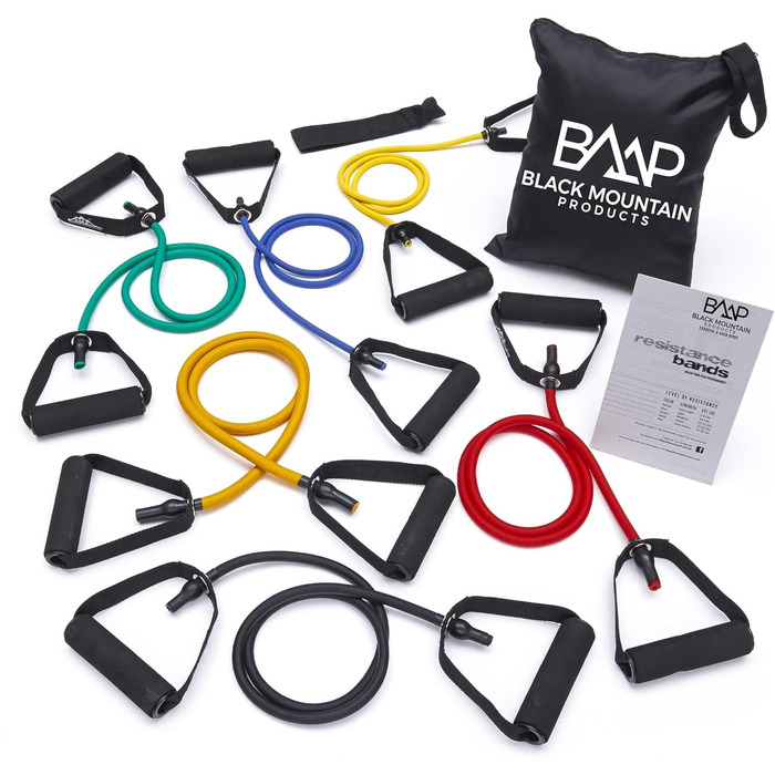 Гумовий еспандер Black Mountain Products BMP для фітнесу, тренувань, силових вправ