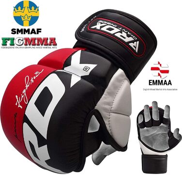 RDX MMA рукавички для спарингу та бойових мистецтв, відкриті, вентильовані, для чоловіків і жінок, для муай тай, кікбоксингу, греплінгу