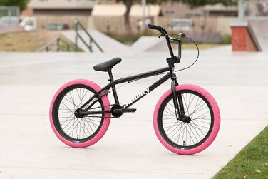 НЕДІЛЯ 2022 Креслення 20 дюймів Повний BMX Bike Gloss Чорний/Б Рожевий 20TT