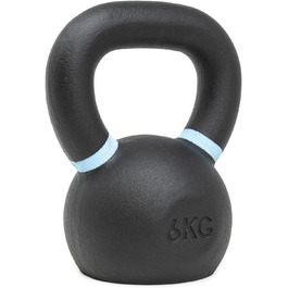 Гиря чавунна Strength Shop з ергономічною ручкою, 4-64 кг, надміцна, з кольоровим маркуванням ваги та порошковим покриттям, для функціонального тренування тіла