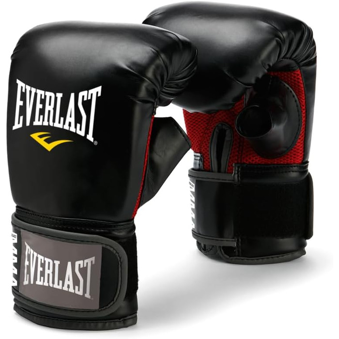 Рукавички для змішаних єдиноборств Everlast, чорні, L-XL